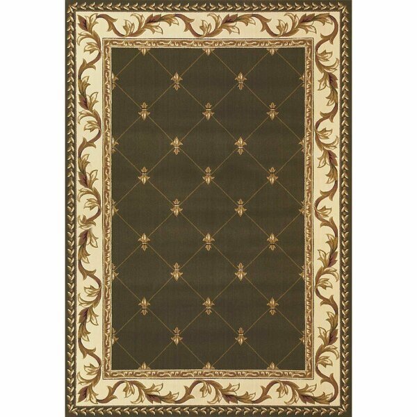 2 ft. 3 in. x 3 ft. 3 in. Polypropylene Green Area Rug, Homeroots, Mfr#: 353290